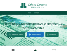 Tablet Screenshot of lopezlozano.com